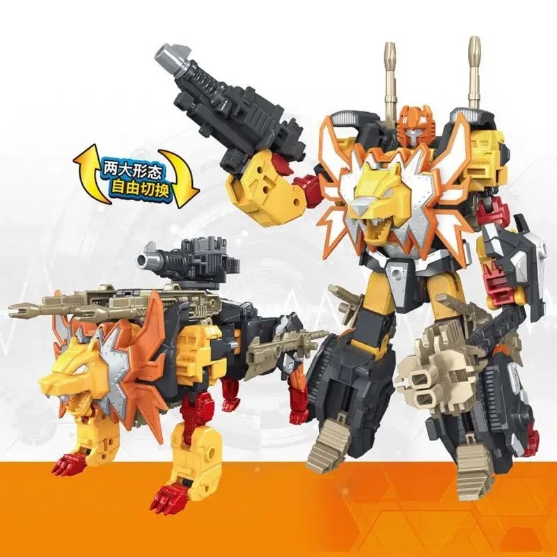 Transformation 6 IN 1 Predaking Action Figure Collectible Model Figures Toy for Kids Birthday Gift