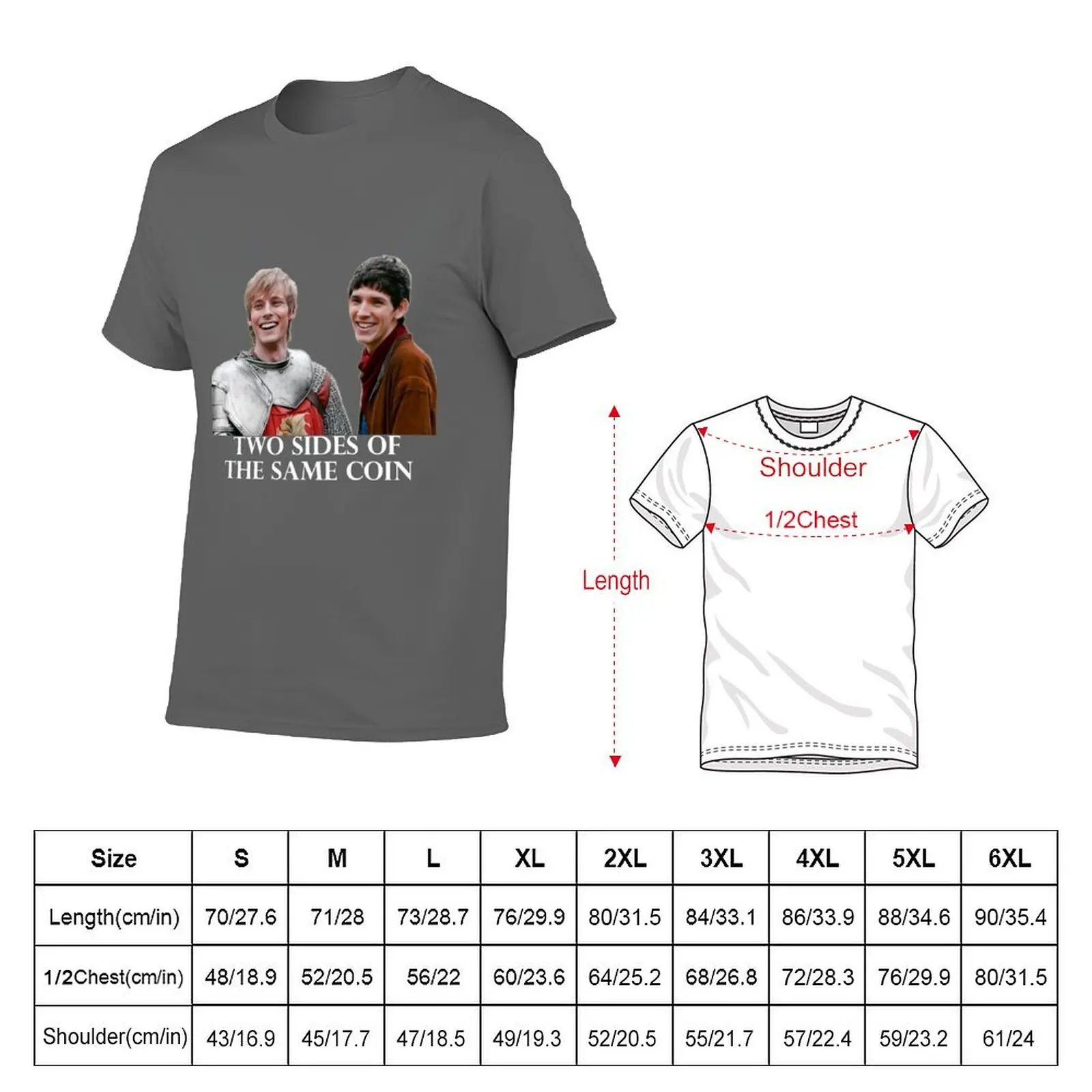 merlin and arthur (bbc) T-Shirt man t shirt heavy cotton t shirts for man pack white t shirts for man cotton T-Shirt