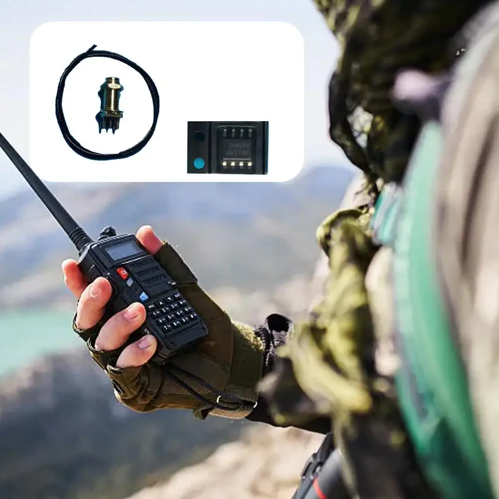 Nadaje się do Uv K5/k6 Si4732 odbiornik krótkofalowy płyta SMA żeński podajnik 2mbit rozszerzenie pamięci modyfikacja walkie-talkie A V3K9