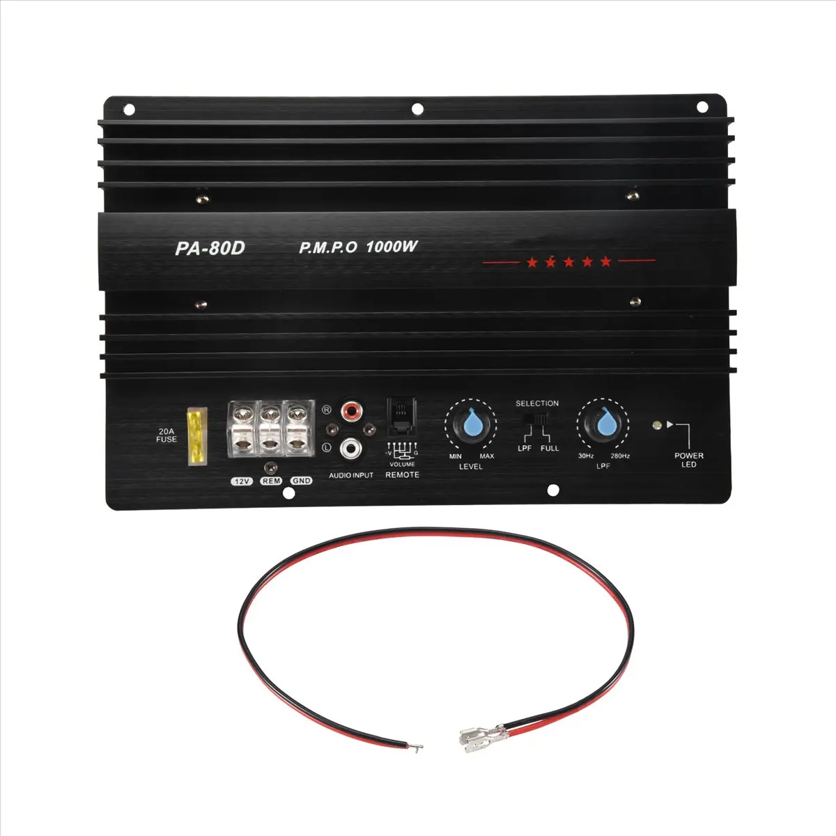 ■★New Arrival Fashion  12V 1000W Mono Car Audio Power Amplifier Powerful Subwoofers Amp PA80D