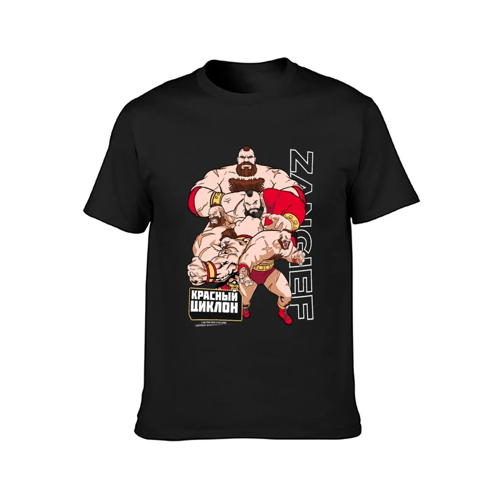 Zangief T-Shirt blanks anime clothes quick drying funnys Men's t-shirt