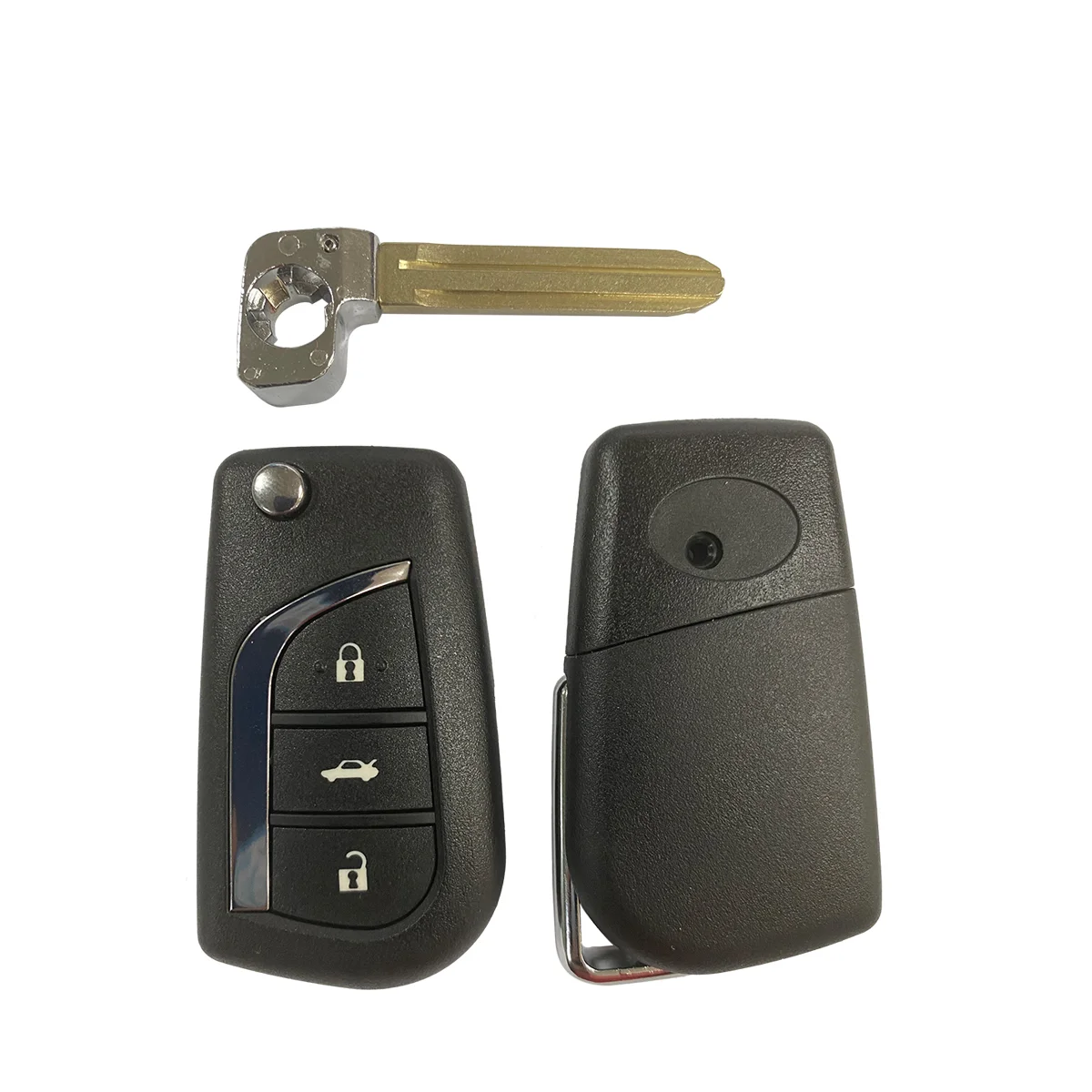 BEST KEY 315Mhz 8A 2/3 Button Flip Folding Remote Car Key for TOYOTA Corolla RAV4 Levin Camry Reiz Highlander with H-8A Chip