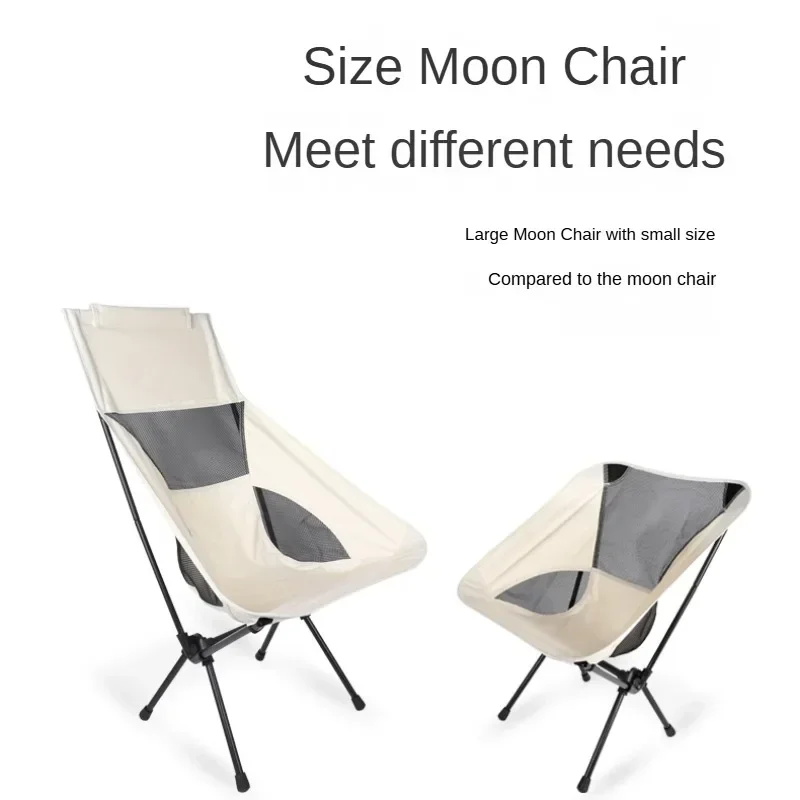 Portable Chair Lightweight Folding Chair for Camping Home BBQ Moon Chairs Backpacking Chair for Garden Picnic Beach Camping Tool