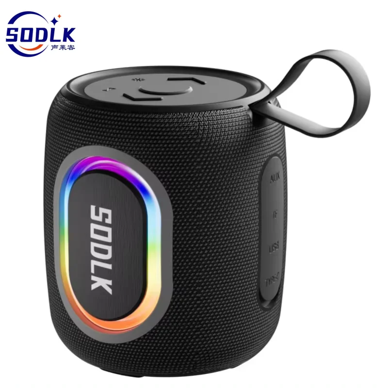 SODLK T13 Wireless Bluetooth Speaker IPX7 Waterproof Outdoor Sound Column Portable Subwoofer HIFI Stereo Surround Sound System