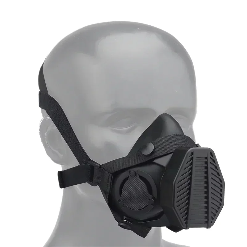 Tactical Dust Half Face Mask Gas Filter Anti Industrial Construction Sports Safety Paintball Special Respirator Accessories