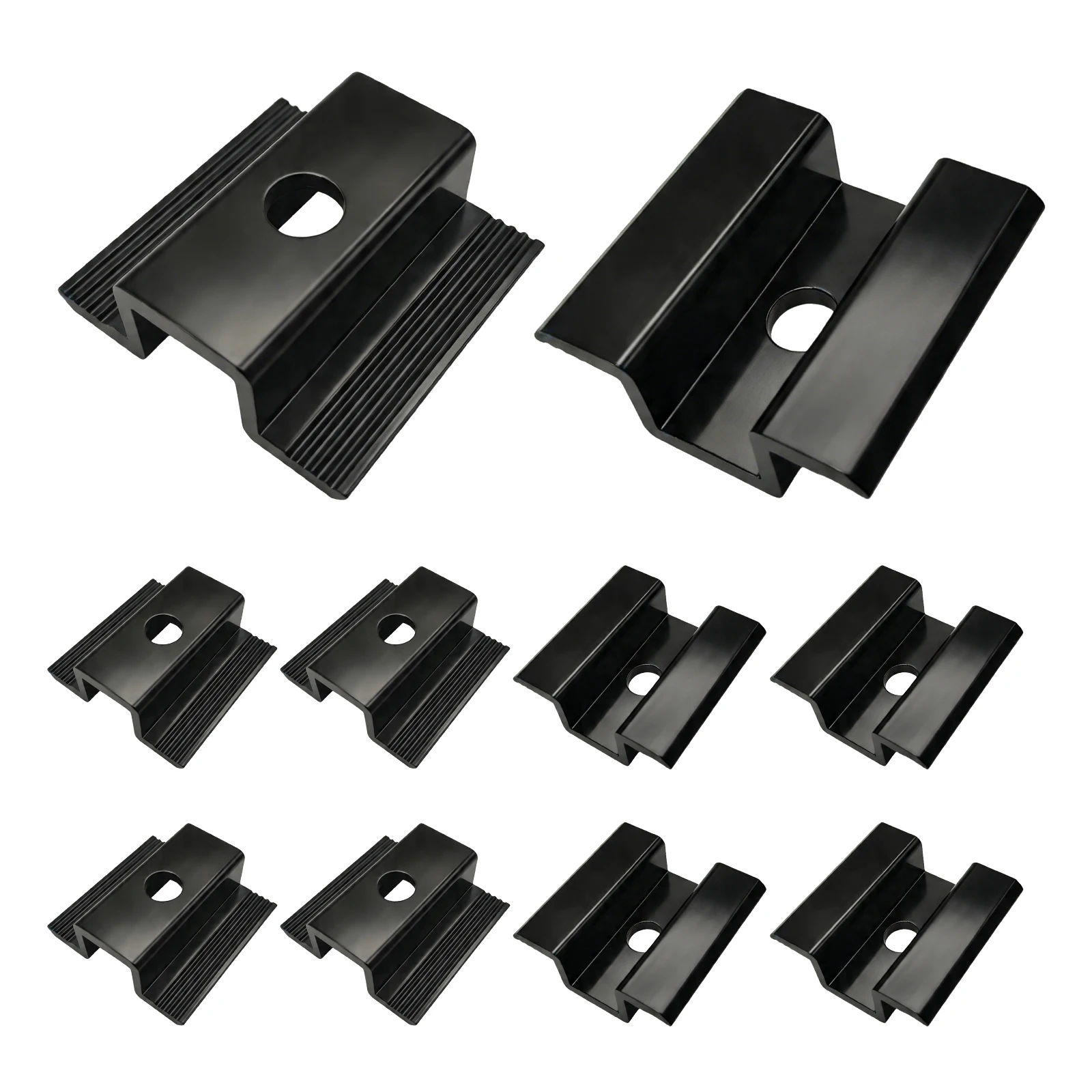 50/30/10PCS Solar Middle Clamp PV Aluminum Alloy Solar Panel Mounting Middle Bracket Clamp Support Accesssories
