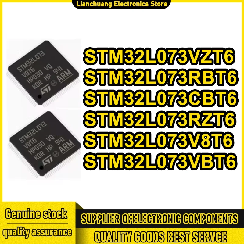 

STM32L073CBT6 STM32L073VZT6 STM32L073RZT6 STM32L073V8T6 STM32L073VBT6 STM32L073RBT6 LQFP64 Microcontroller Chip in stock