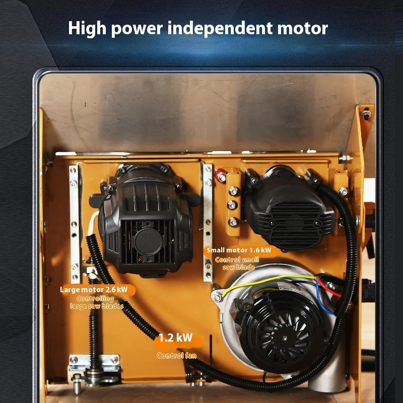 Portable Woodworking Electric Saw Table 110V/220V Integrated Machine Dust Free Table Panel Saw Stretch Carpentry Tools Bench Saw