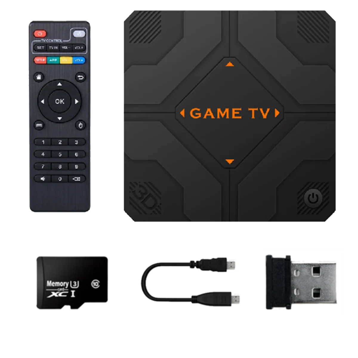 

V5 Retro Game Console 128G 51000 Games Dual Handheld Game Console TV Box Game Controller Home Game System US Plug