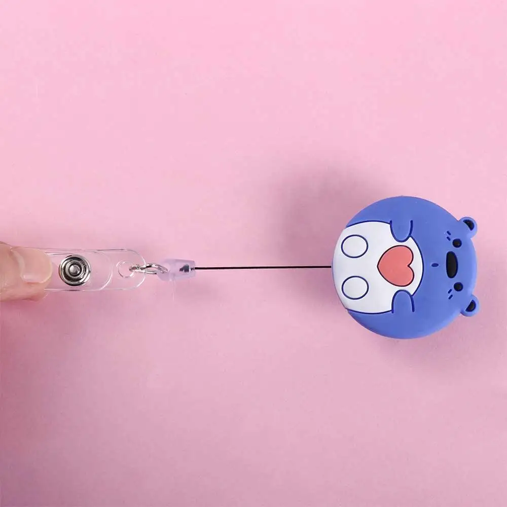 Supplies Keys Lanyard Work Card Clip Panda Chest Card ID Card Clips Retractable Badge Reel Nurse Badge Holder Name Card Holder