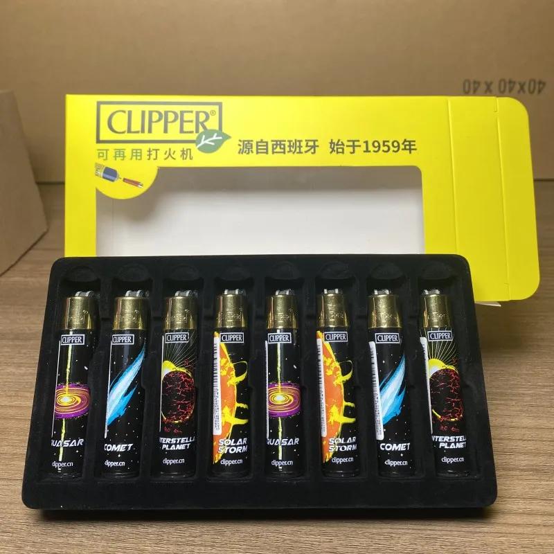 Clipper Lighter Grinding Wheel Flint Wheel Lighter Nylon Body Refillable Butane Torch Lighter Smoking Accessories Free Shopping