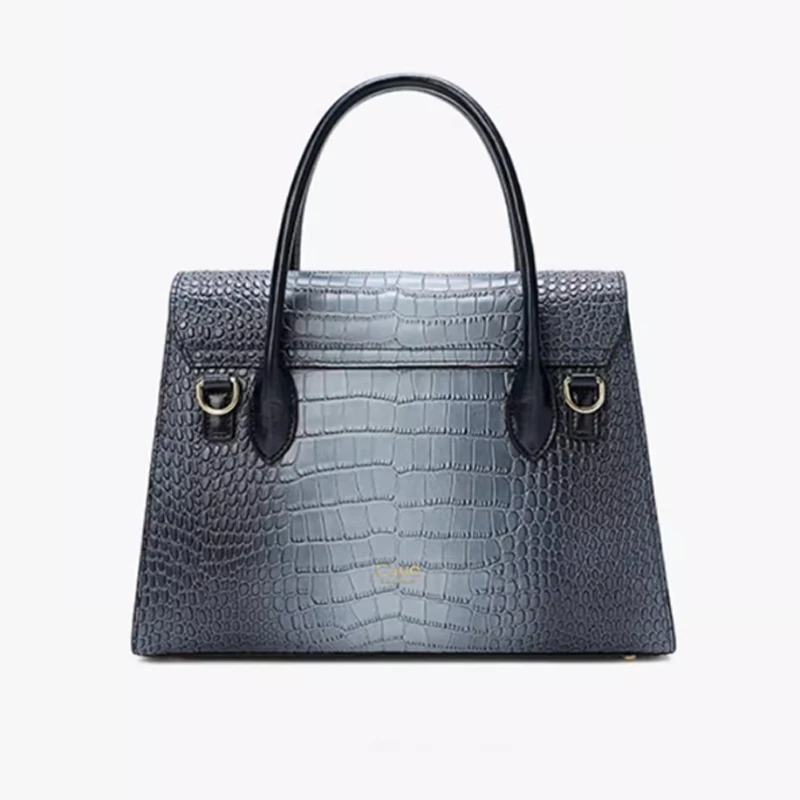 Real cowhide leather bag Quality Crocodile Pattern Leather Women\'s Tote Bag  Genuine Leather bag Women\'s handbags