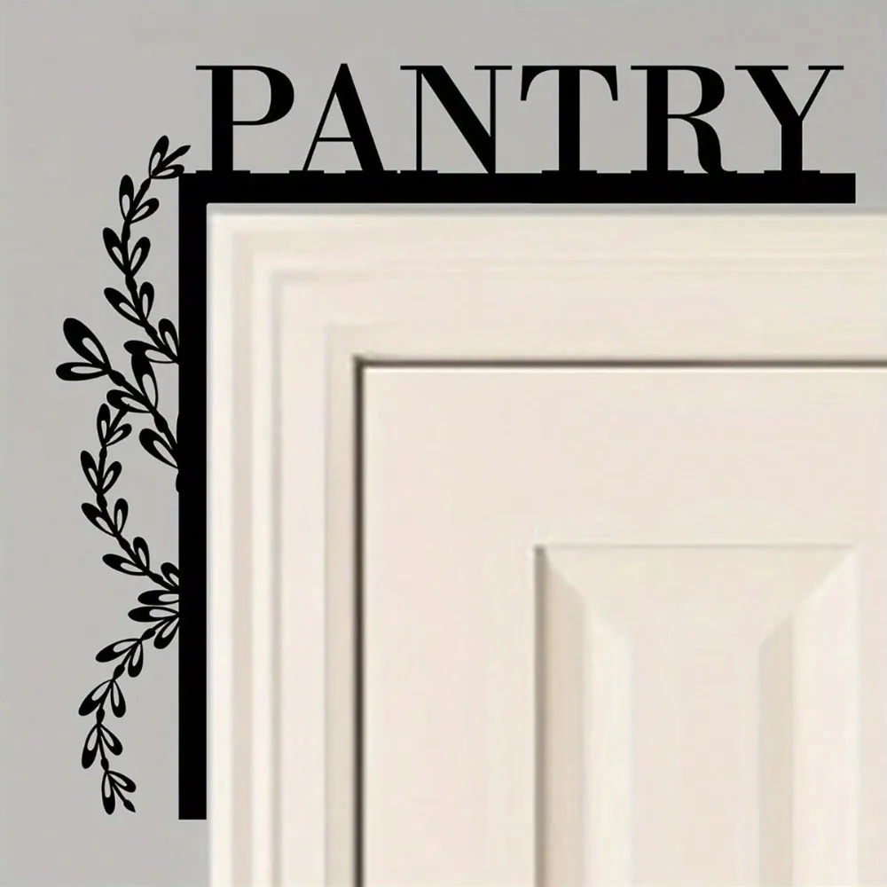Black Metal Vine Wall Art, Single-Sided Door Corner Sign for Kitchen, Durable Home Decor for Halloween Christmas New Year Gift
