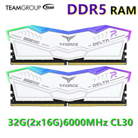 TEAMGROUP  DDR5 RamT-Force Delta RGB Ram 32GB (2x16GB) 6000MHz PC5-48000 CL30 Intel XMP 3.0 & AMD Expo Compatible Desktop Memory