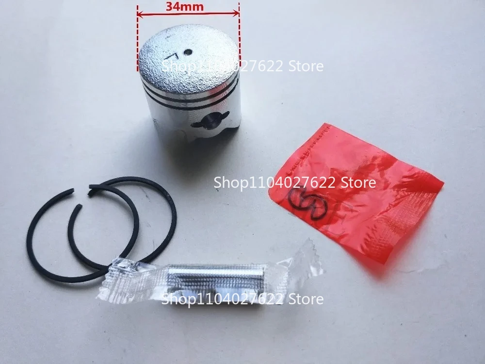 

Комплект поршневой группы (34 мм) для кусторезов BC260 CG260, подходит для триммеров TL26 26cc, запчасти для цилиндра 34F 1E34F.6-6