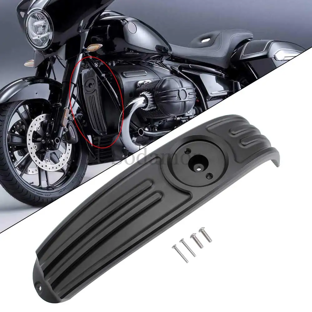 Motorcycle 1PCS Black Engine Guard Cover Protector Cylinder Accessories Aluminum Alloy Fit For BMW R18 100 Years 2020-2024