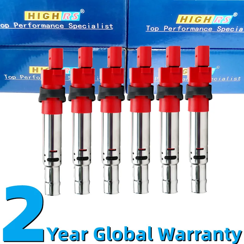 Ignition coil pack for Audi Q7 TT 8N9 8J9 A3 8PA EOS Golf Passat Phaeton Touareg 7LA 7P5 Porsche Cayenne 955 M02 3.2 M55 3.6