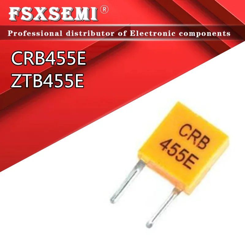 10pcs 455E 455KHZ CRB-455E ZTB-455E CRB455E CZB455E  Remote control ceramic crystal resonator