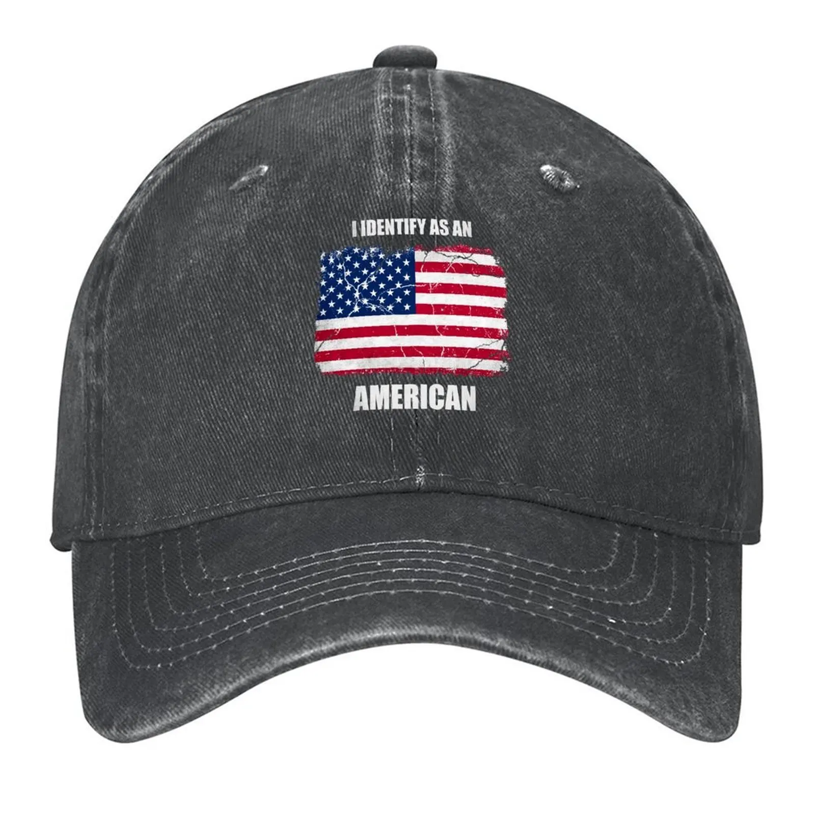 

I Identify as an American Baseball Cap New Hat Vintage Anime summer hat Golf Men Women's