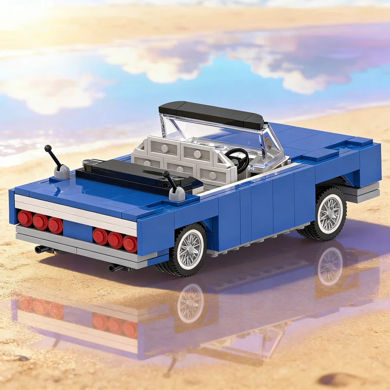 

294 детали MOC Модель Chevrolet Impala с рабочей гидравликой, конструктор City Champions, развивающий подарок на Рождество, строительные блоки