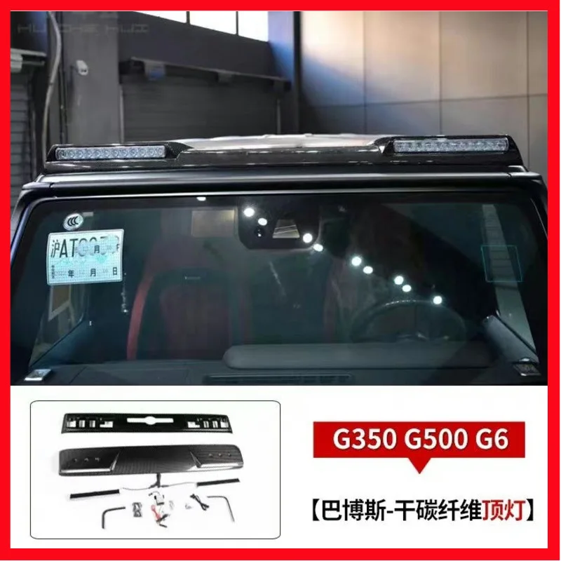 

Подходит для Mercedes-Benz G-Class G350G55 Модифицированное верхнее крыло Babs Top Light G800 Углеродное волокно G63G500 Фиксированное ветровое крыло