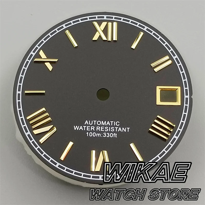 29mm Sunburst Roman Numerals  Watch Dial Silver Gold Rose Index Suitable For NH35 NH36 Movement Watch Accessories Repair Tools