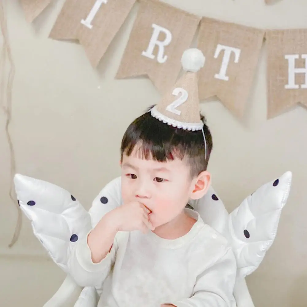 Classic Birthday Party Hat Stretchy Birthday Hat Elasticated Kids Birthday Party Cap Photo Props