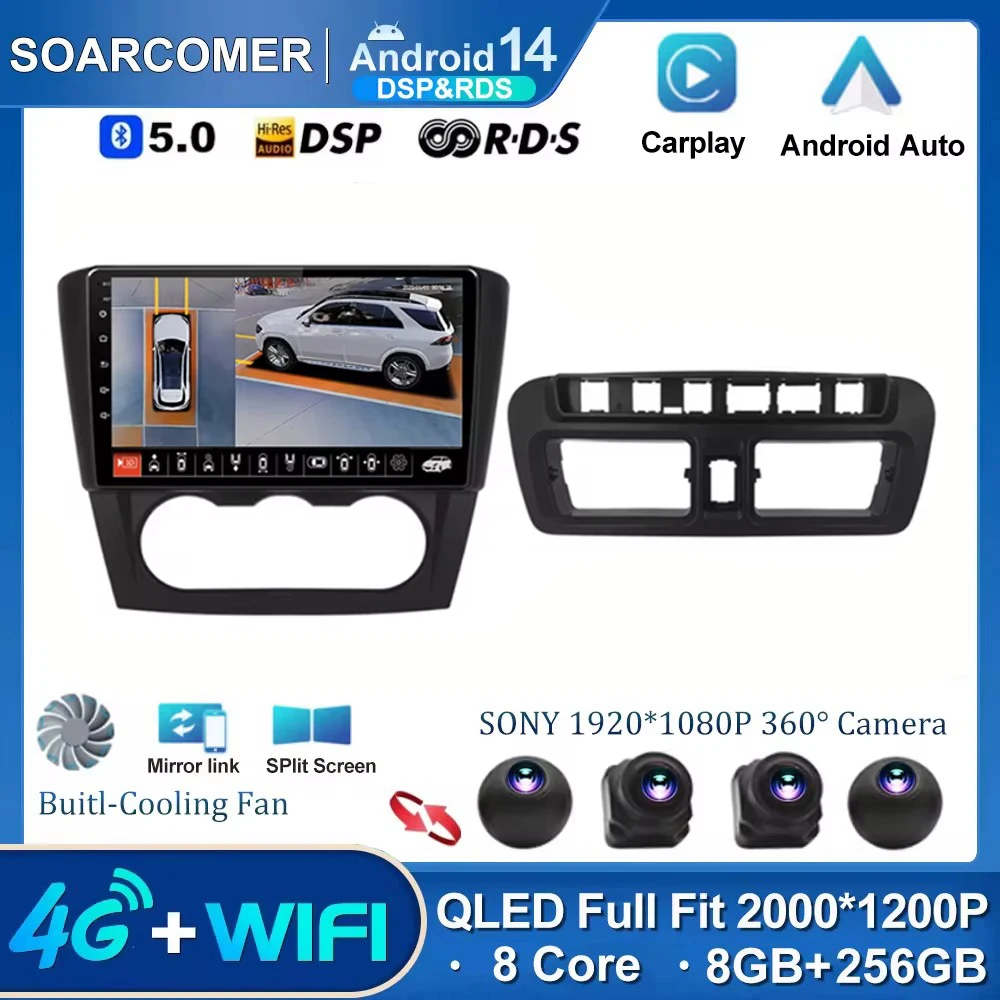 

DSP HeadUnit Navigation System For Changan Ruixing M80/M60 Android14 Car GPS Multimedia Radio Navi Player BT 360 SWC Wife