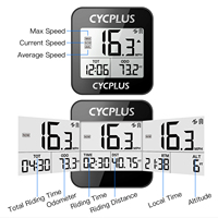 CYCPLUS G1 GPS Bike Computer Waterproof Speedometer Wireless Odometer Cycling Bicycle Accessories with Mount Holder