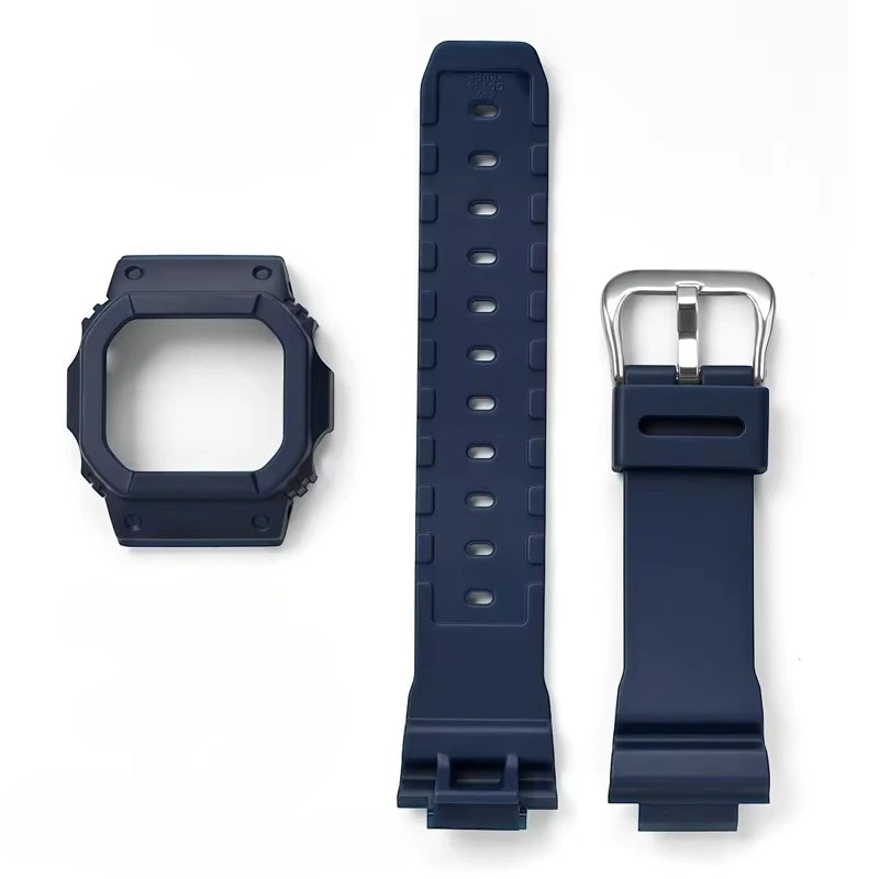 For Casio G-Shock DW5600/5000 GW5600 GLX5600 GW-M5610 Watch Strap Protective Case Resin Bezel Band Replacement Kit Bracelet Tool