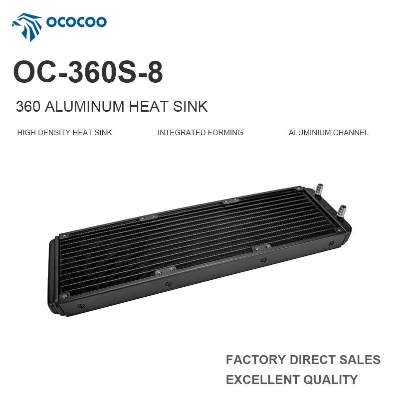

OCOCOO Semiconductor Processing Equipment Water Cooling Radiator Corrosion Resistant Leak Proof High Flow Customizable 360S - 8