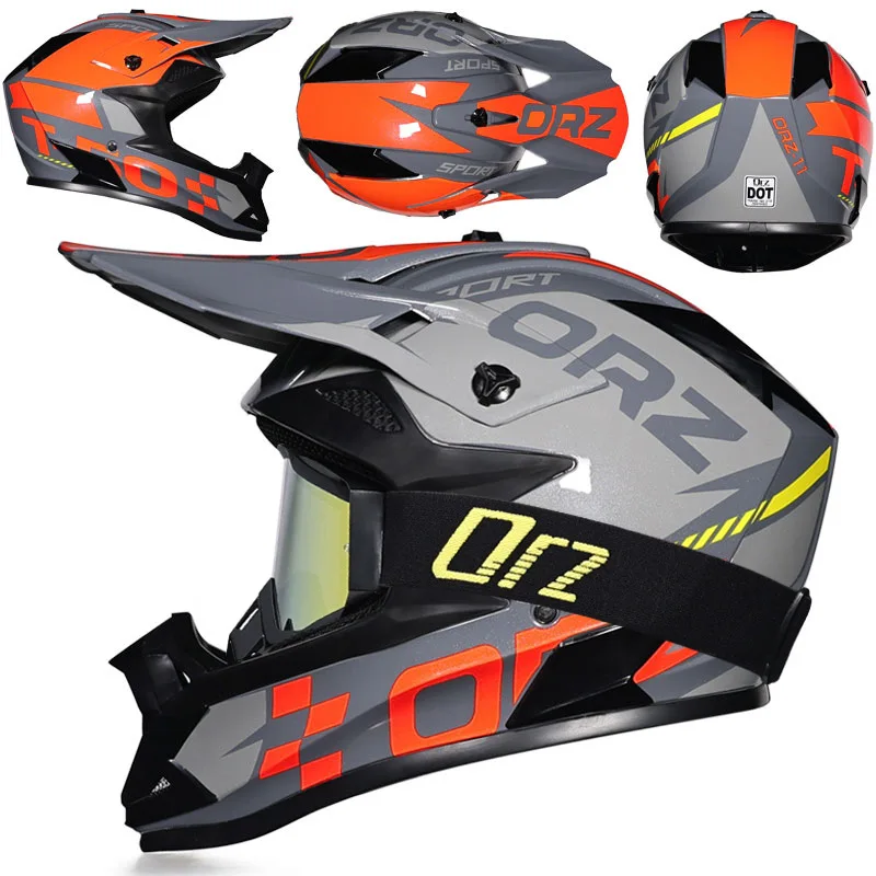 NewOrzOff-Road Riding Helmet O'Neal Men's and Women's Pull Helmet plus SizeADVRacing Breathable Cross-Country Helmet