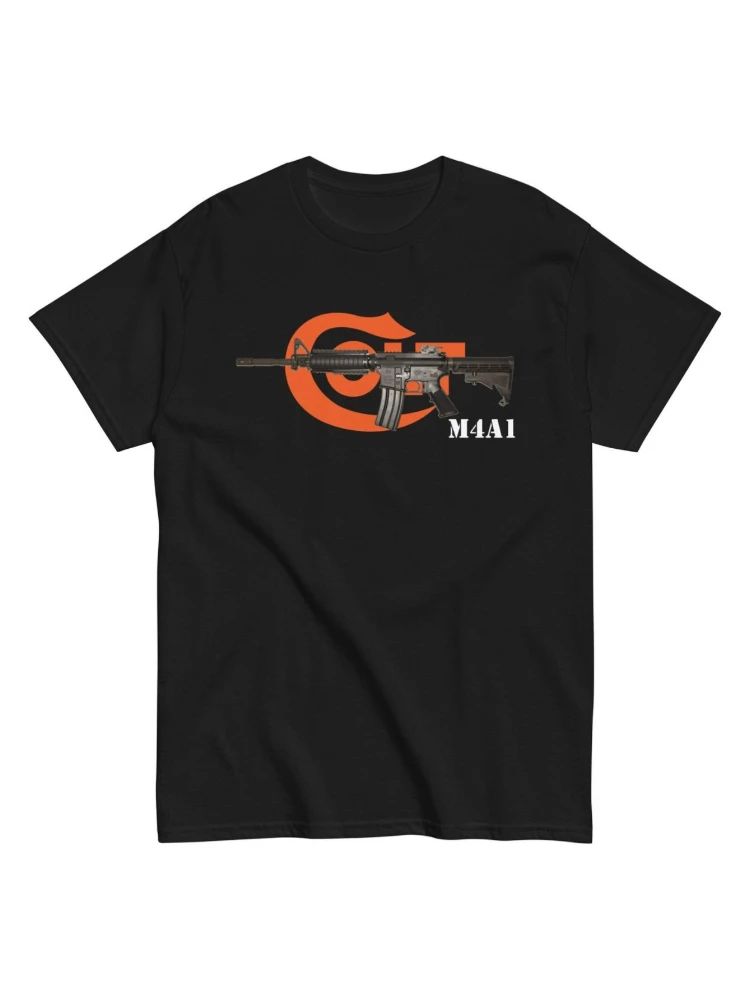 

M4A1 Carbine Colt Firearms pattern design-100% cotton summer O-neck short sleeve casual printed men's T-shirt.