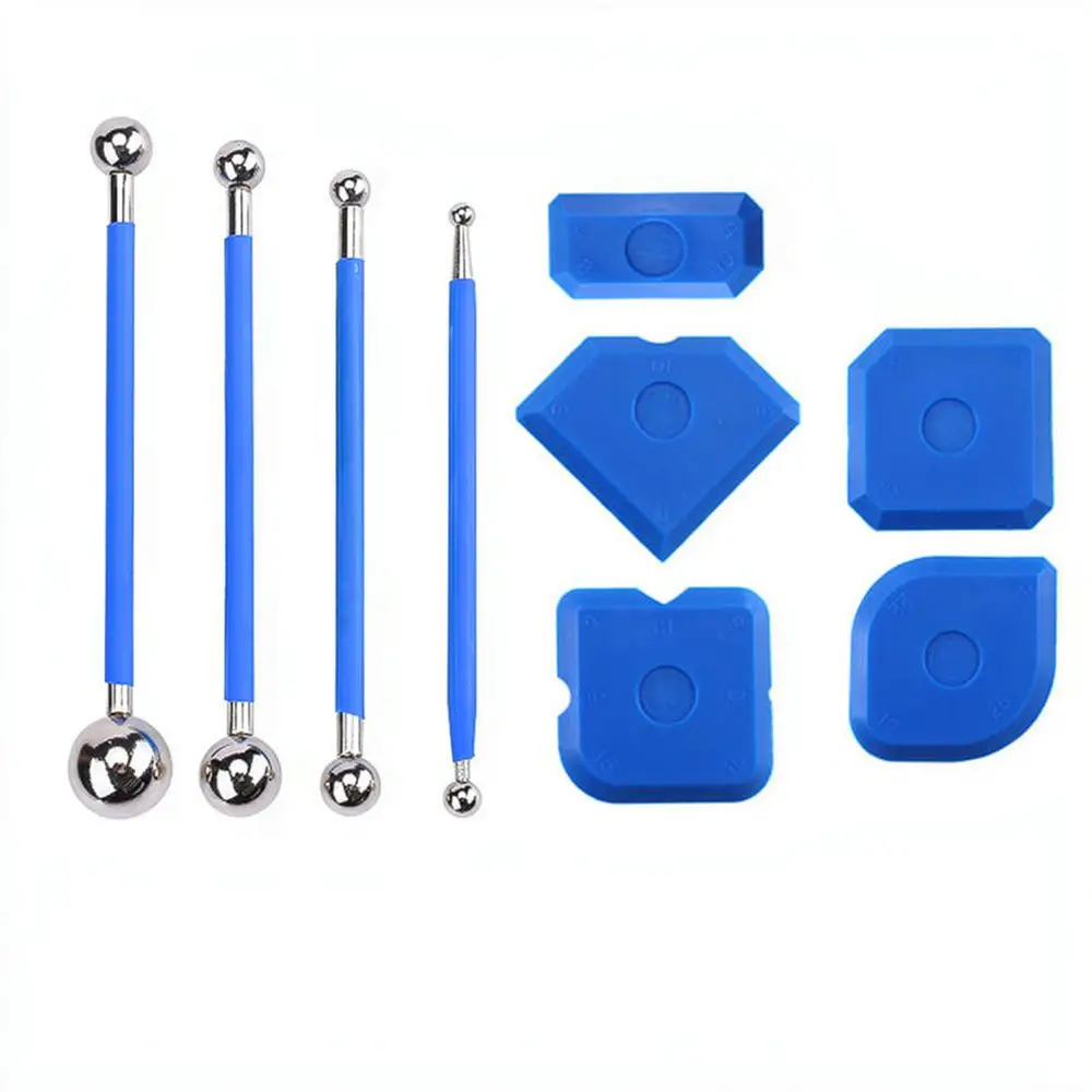 Caulk Scraper Tool Set Silicone Sealant Finisher Grout Remover Applicator For Home Renovation Tile Joint Repair Kit