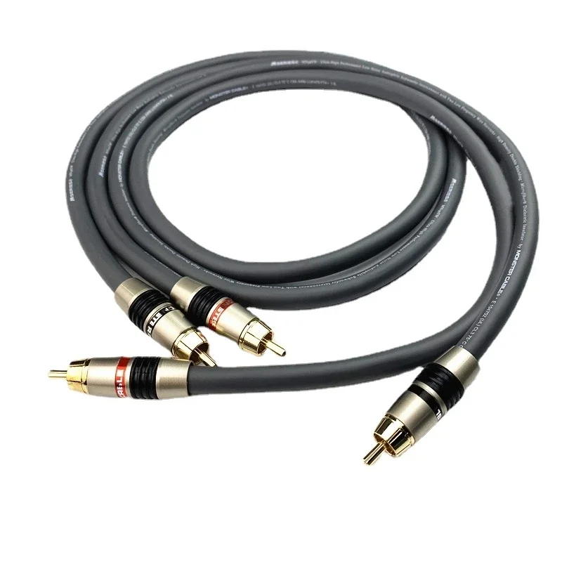 

2 Core OCC Cable Pure Copper Shielding RCA Cable HiFi Audio Amplifier Signal Line Audio Connection Cables