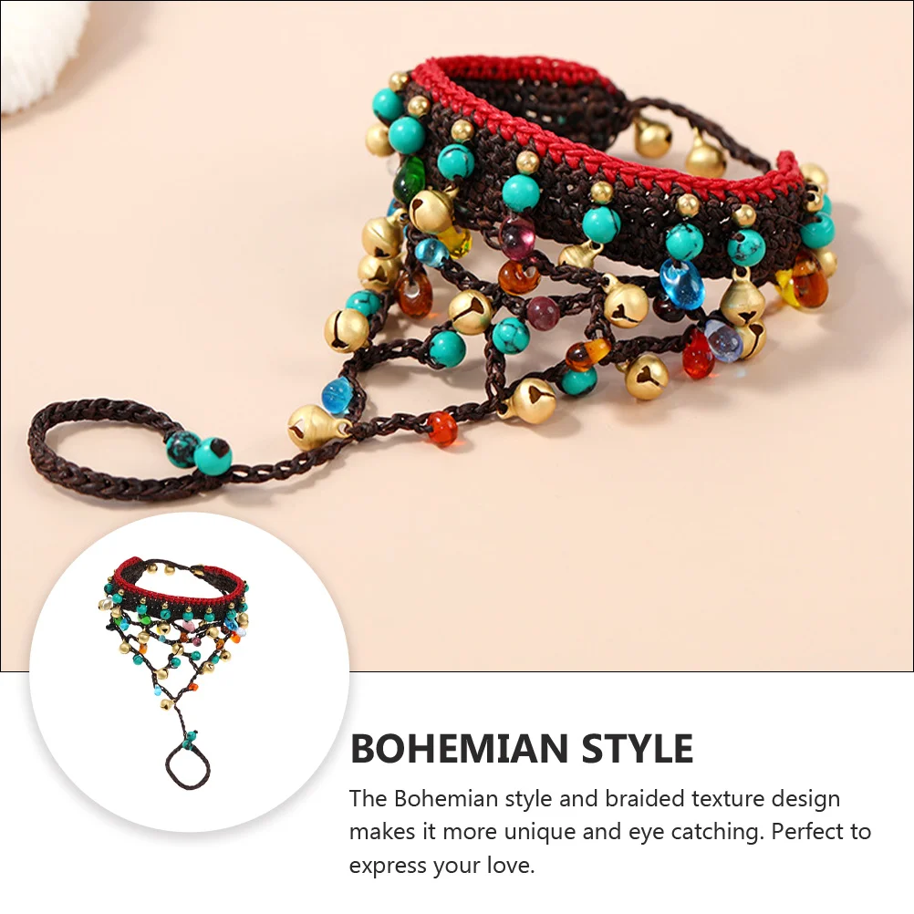 

Bohemian Style Glass Wax Rope Braided Bracelet Braided Craft Finger Wrist Girl Jewelry Accessories
