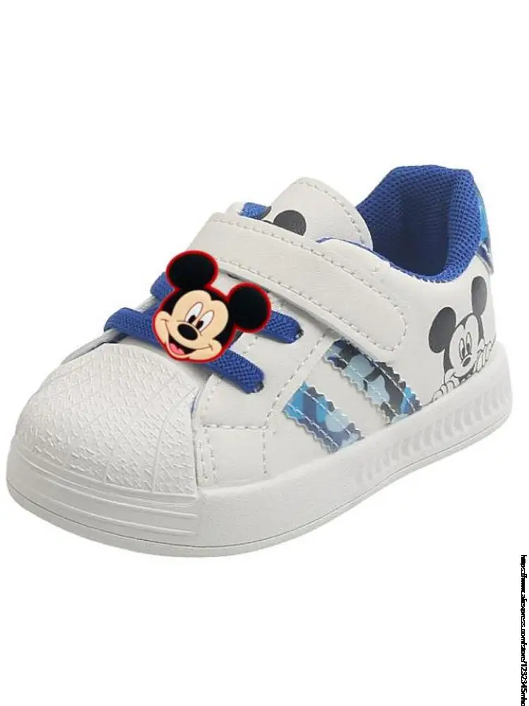 Disney Mickey Minnie Boys Sneakers For Kids Shoes Baby Girls Toddler Shoes Fashion Casual Breathable Soft Sport Children\'s Shoes