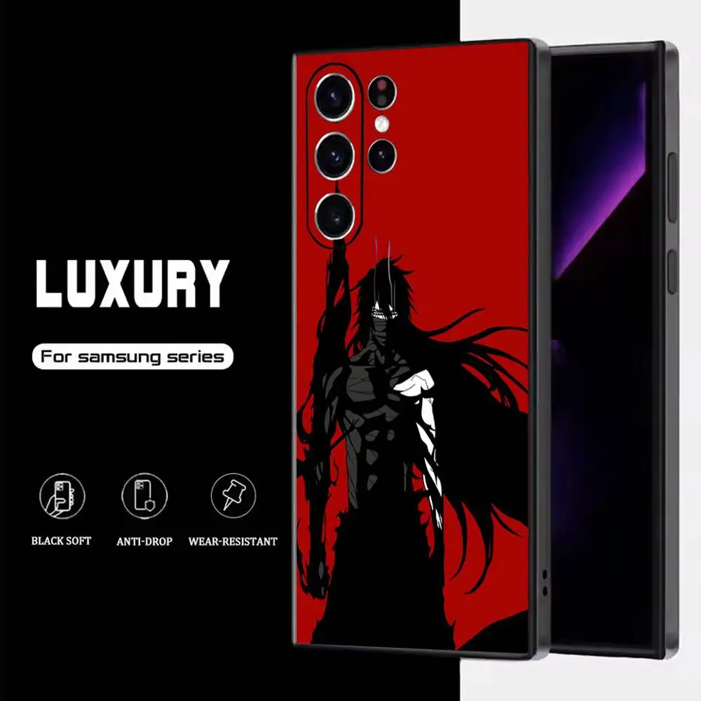 Etui na telefon B-Bleach I-Ichigo Kurosaki do Samsunga S25, S24, S23, S22, S21, S20, S10, Ultra, Plus, Lite, FE, miękki silikonowy czarny pokrowiec