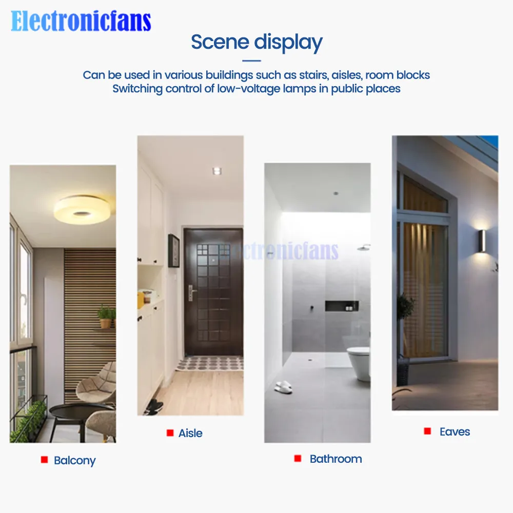 AC85-265V intelligente menschliche Infrarot-Sensor-Schalter 360-Grad-Kegelwinkel erkennen Pir Bewegungs sensor Schalter Decken-Sensor-Schalter