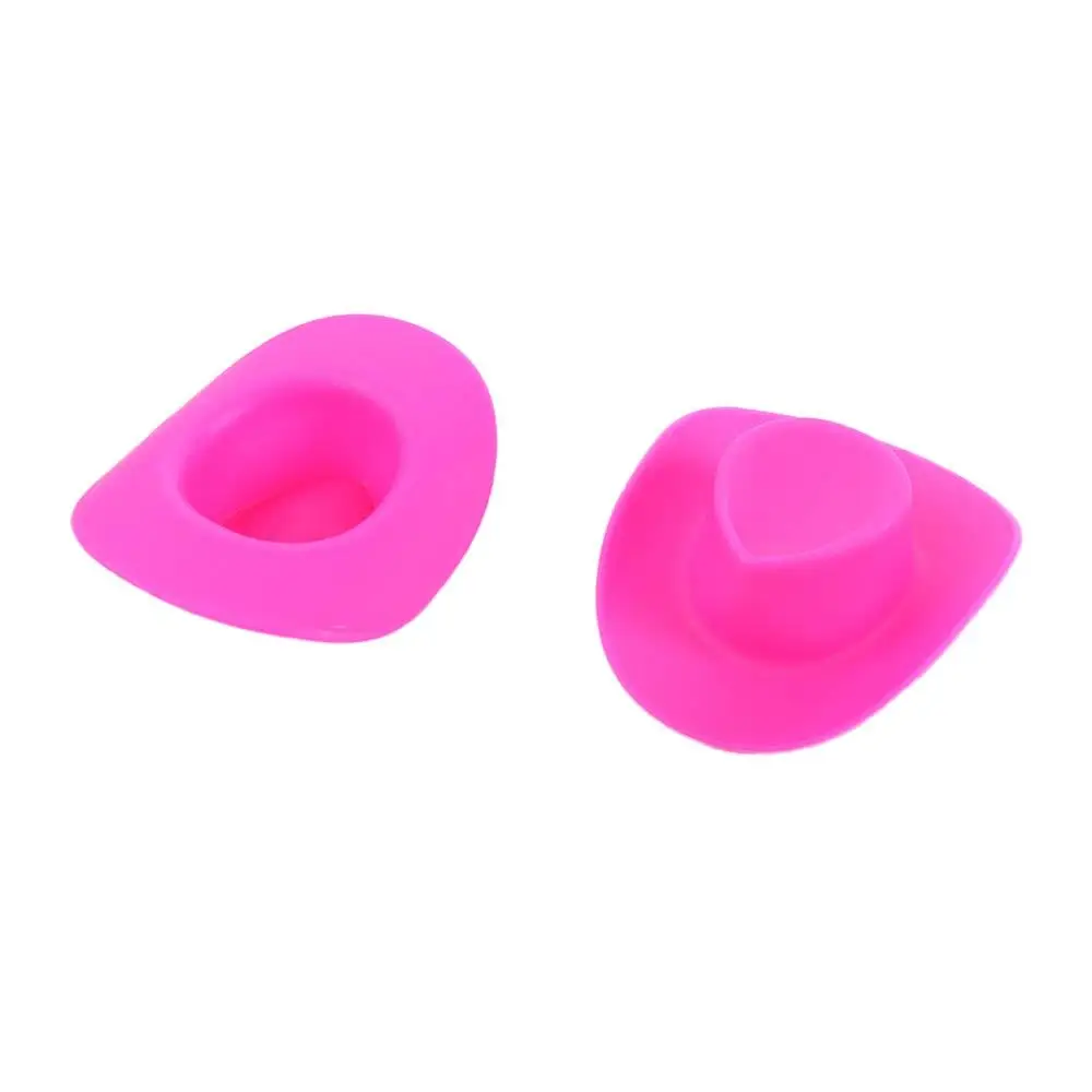 Acessórios de festa para meninas 30cm chapéu de cowboy rosa em miniatura chapéu de cowgirl mini boné