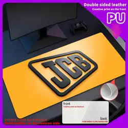 JCB Gaming Mouse Pad PU Leather shipping Desk Protector Mat Large Size Office Waterproof 80x40cm XXL Desktop Mouse Mat