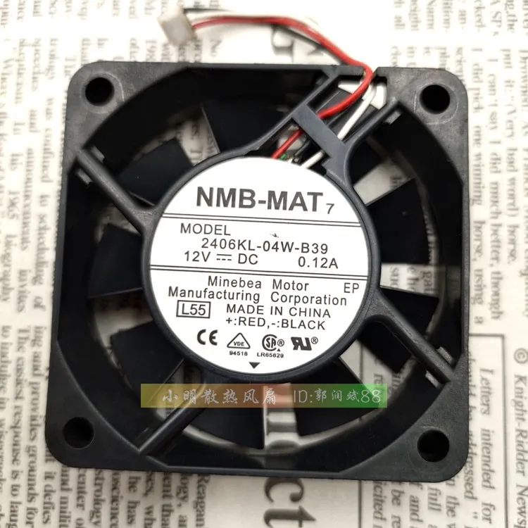 

6015 6CM 12V 0.12A 2406KL-04W-B39 BALL COOLING FAN