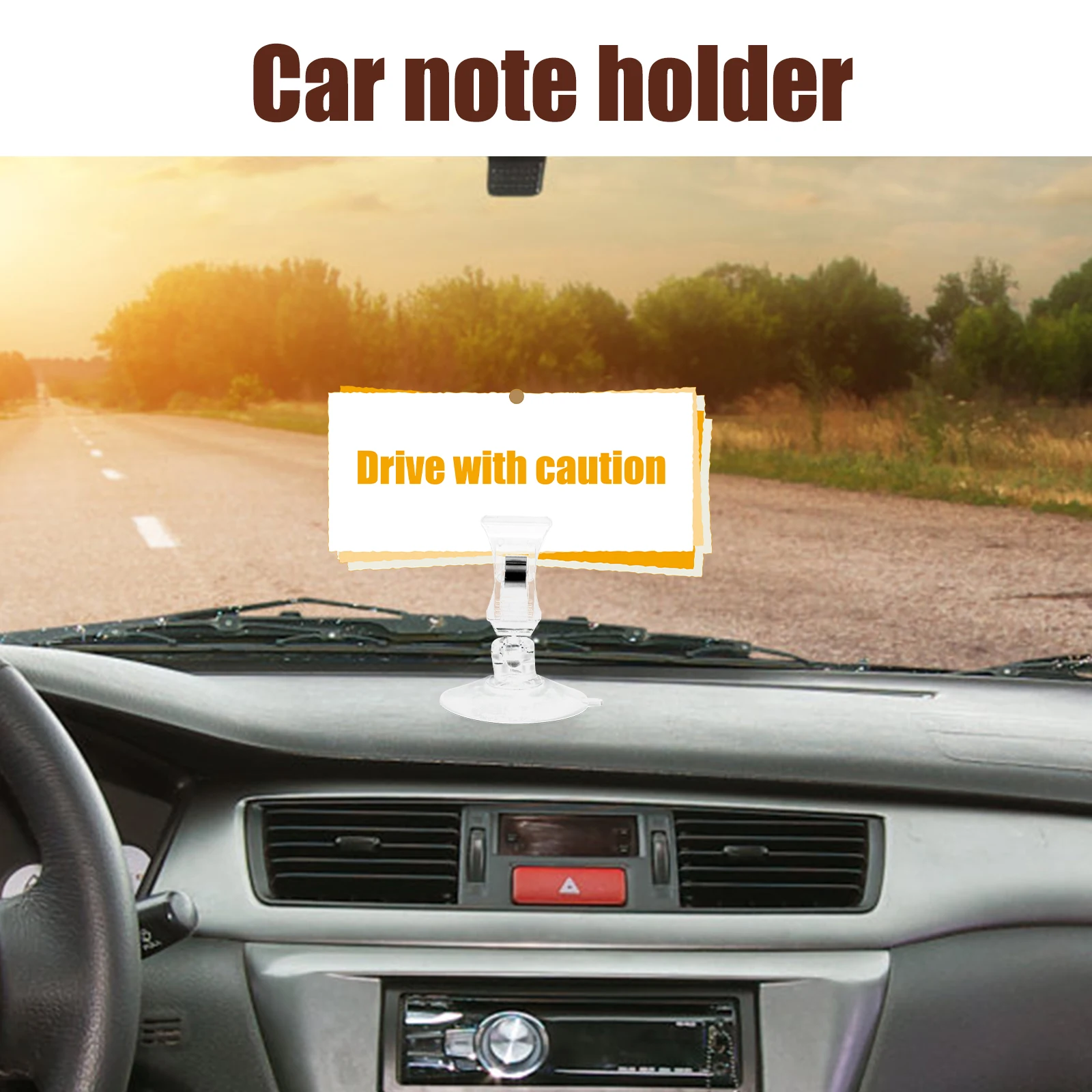 

4Pcs Suction Cup Car Card Clip Strong Secure Organizer for Documents Memos Interior Accessories Card Holder Car Holder