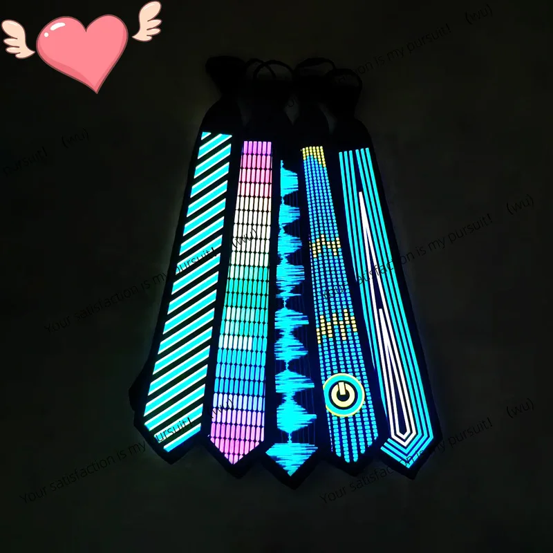 ZOCI-Voice-activated luminous tie, Christmas dance party performance