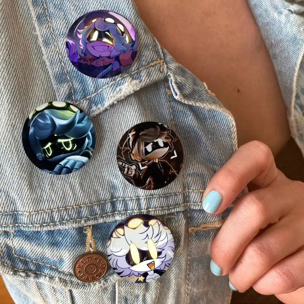 Horror Anime Murder Drones Badge Creative Pins Brooch for Bag Clothes Hat Decor Gifts Fans Collect