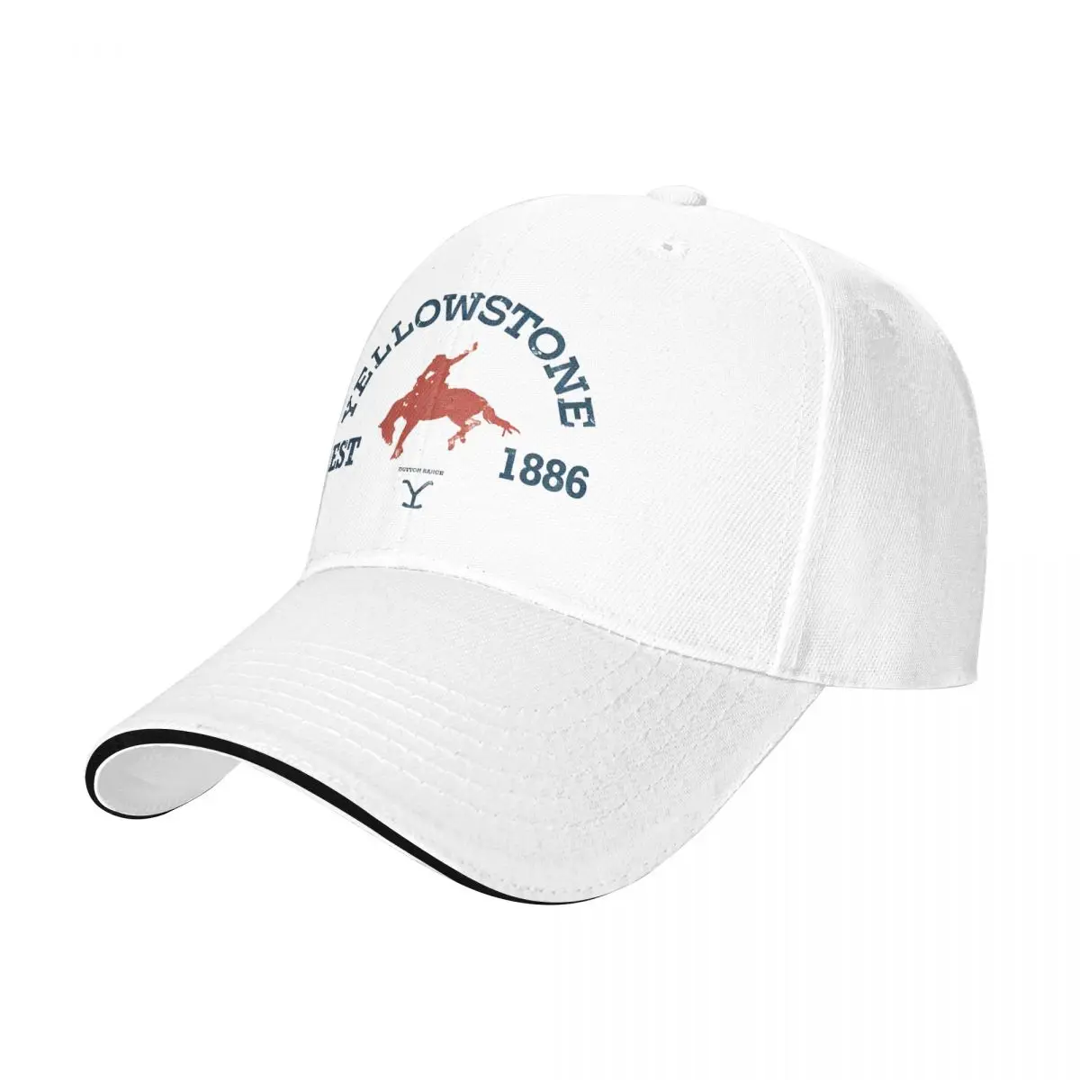 Yellowstone Dutton Ranch Vintage Distressed Collegiate Style Logo Baseball Cap Vintage Trucker Hat Summer Unisex Baseball Caps