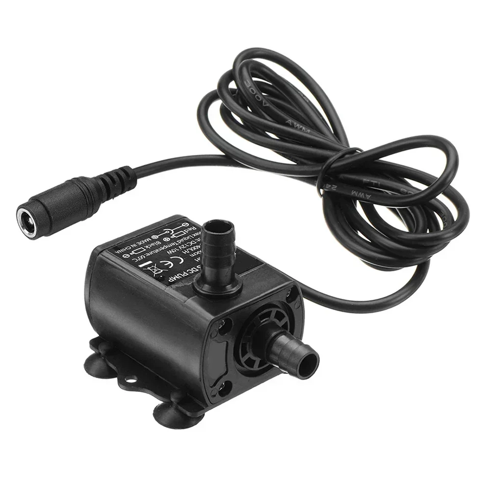 

Ultra-quiet Mini DC12V 10W 400L/H Lift 400cm Brushless Water Pump 5.5*2.1mm Female Submersible With Flow Adjustment Function