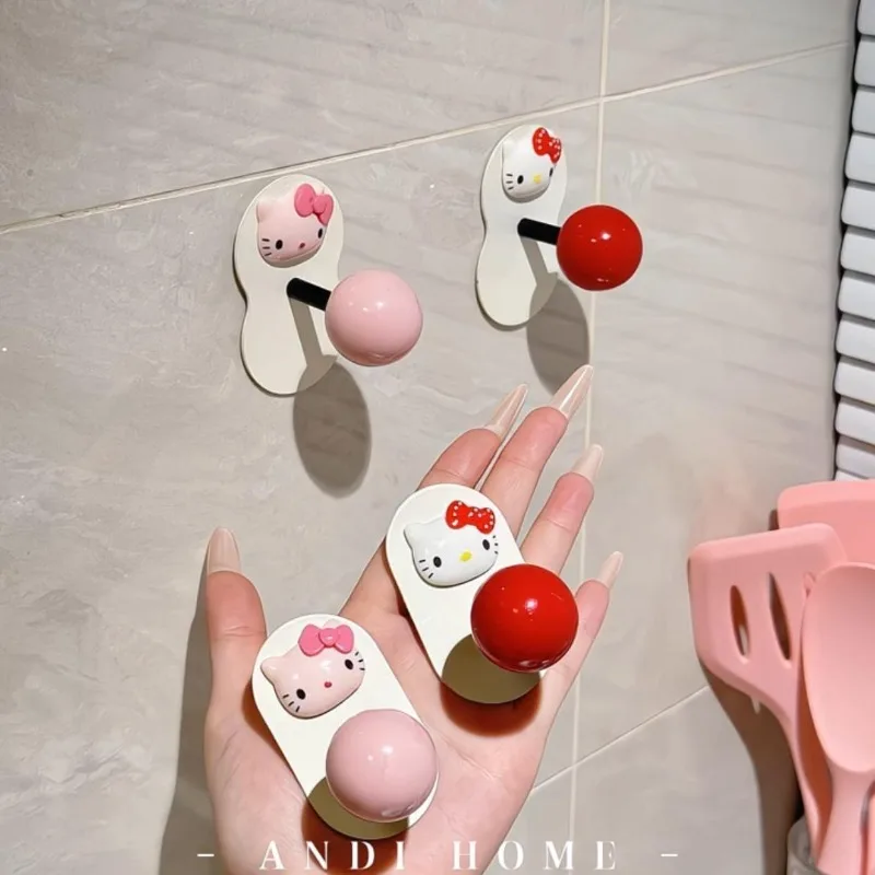 

Kawaii Hello Kitty Sanrio Cute Room Hook Room Storage Bathroom Home Decoration Student Birthday Present for Girls