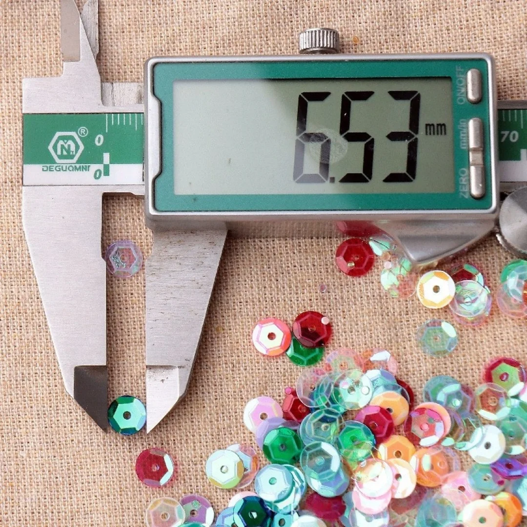 1000 قطعة 6 مللي متر AB ترتر قزحي الألوان ، قطع منحنية ، قطع مقعرة دائرية ، قطع خرز ، إكسسوارات ملابس مخيطة يدويًا ذاتية الصنع #6