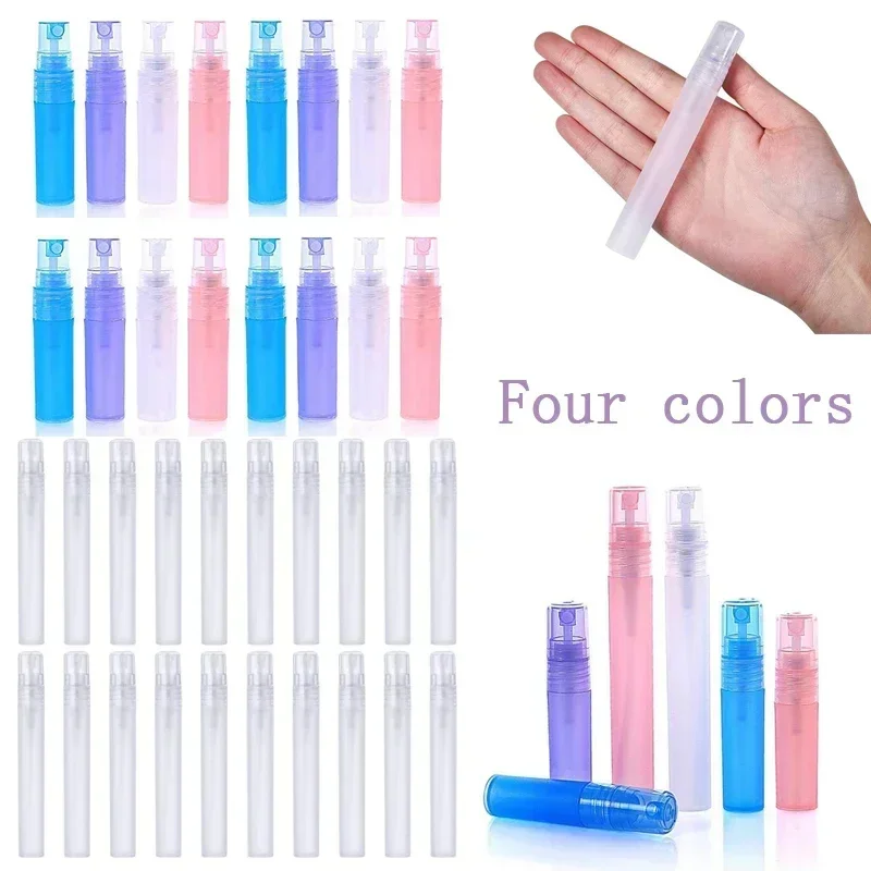 100Pcs 3-10ml Empty Plastic Pen Shaped Spray Bottle Travel Liquid Nebulizer Containers Perfume Sprayer Available Refillable Vial